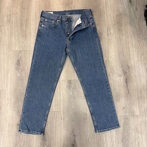 Gap Jeans Cheeky Straight Women's 27 4P Blue High Rise Button Fly
